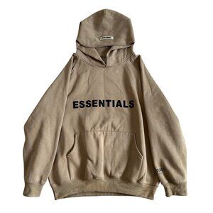 Fear of God Essentials Mens Sz Medium Tan Hoodie Sweaters
